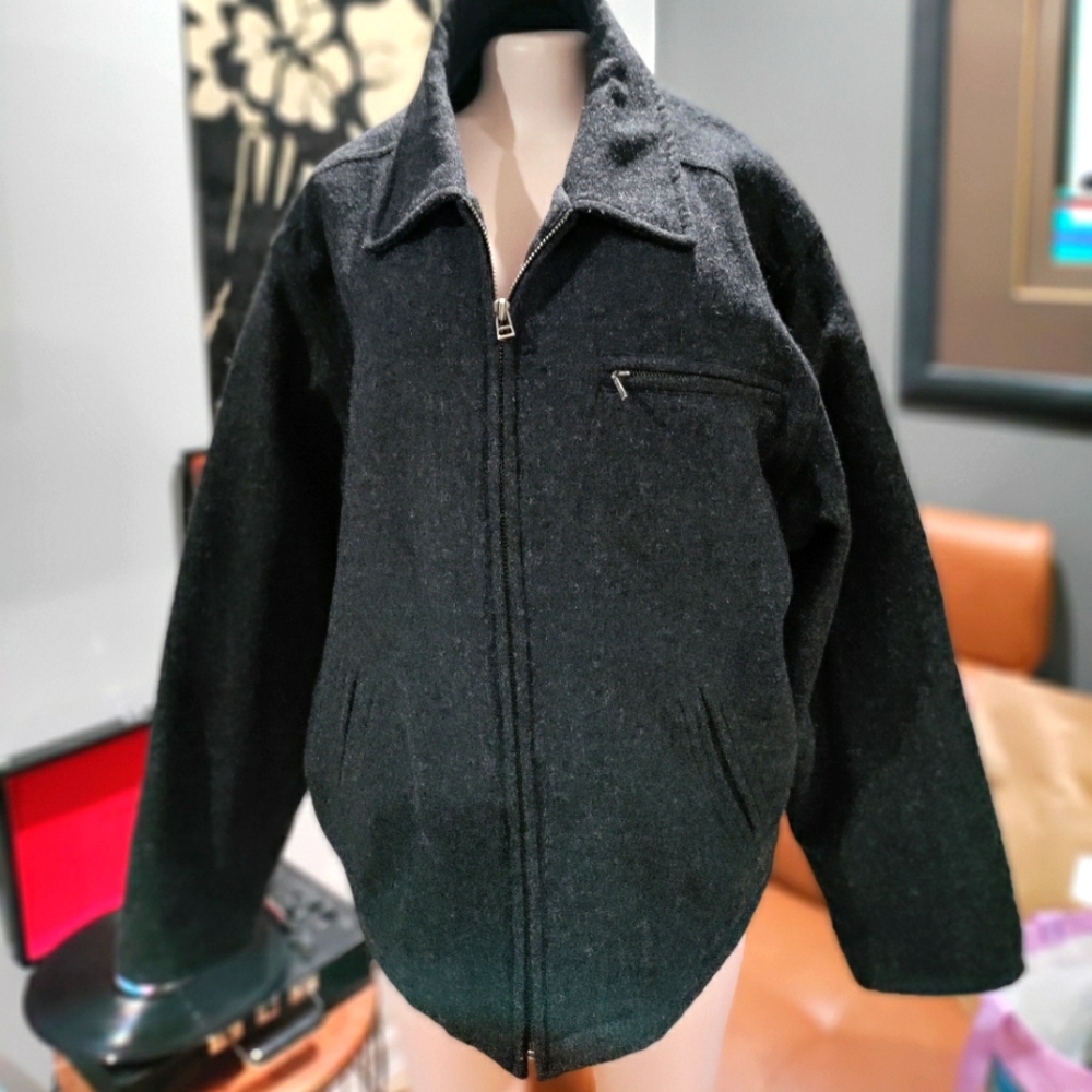 Structure Men's long sleeves heavy gray coat size XL